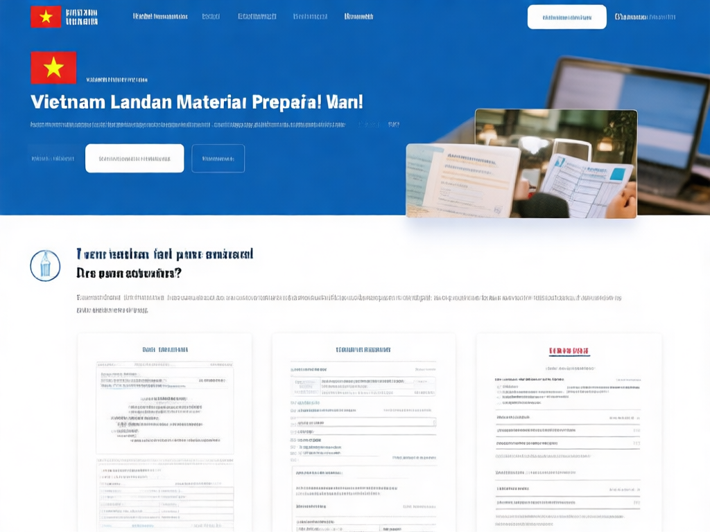 越南签证材料示例