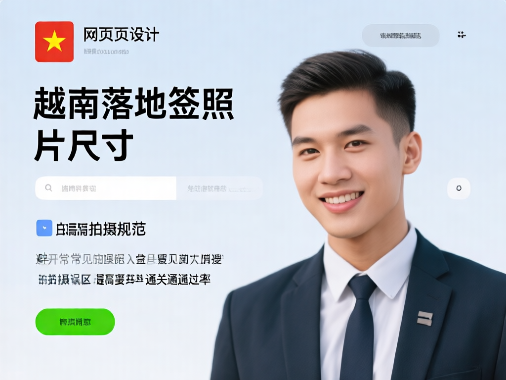 越南落地签照片正确与错误示例对比