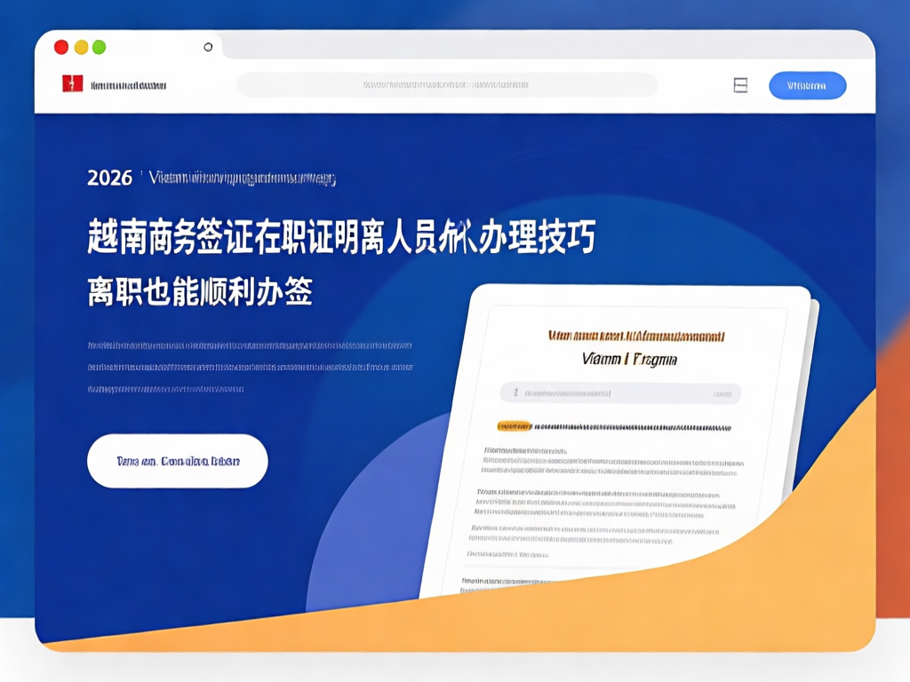 离职人员越南商务签证办理